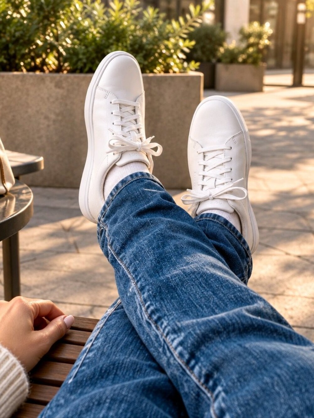 Cole Haan Grand Crosscourt White Leather Sneakers - WOMENS Size 9